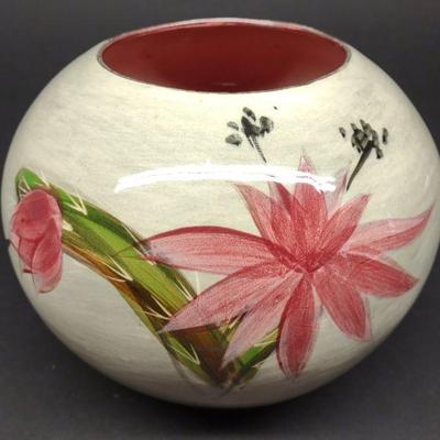 Hedi Schoop Mid Century Painted Vase