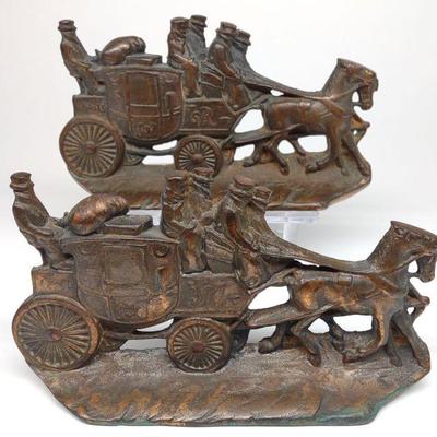 Pair of Howell Stagecoach Bookends