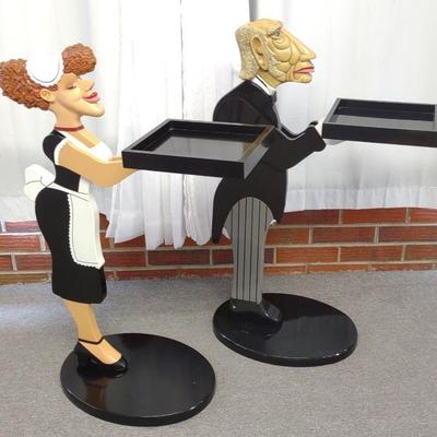 Bombay Co. Maid & Butler Side Tables / Wine Trays