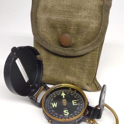 Vietnam War Pouch w/ ATCO Engineer Compass