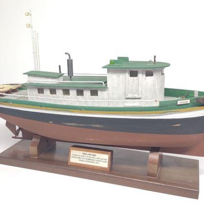 Delaware Tugboat Scale Model Ship