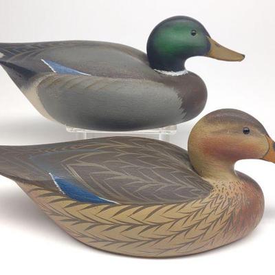 Dan Brown Mallard Drake & Hen Duck Decoys