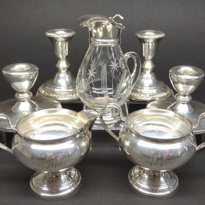 7 pc Sterling Silver Weighted Frank Whiting Co