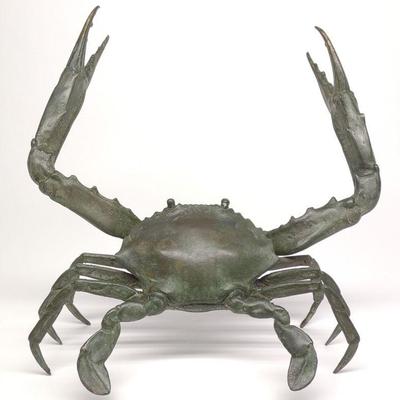 Cast Bronze Crab Sculpture / Statue