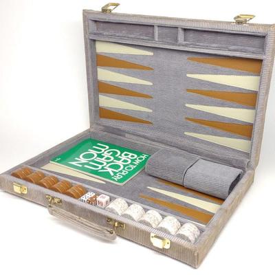 Backgammon International Corduroy Travel Set