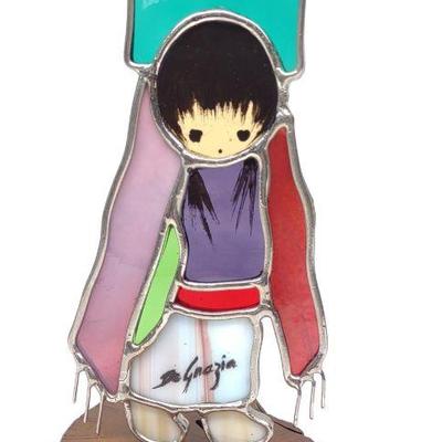 Ted DeGrazia Rio Grande Dancer Stained Glass Art
