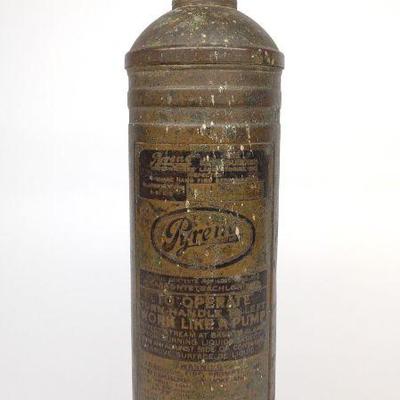 Vintage Pyrene Brass Hand Pump Fire Extinguisher