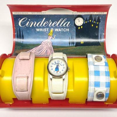 1967 Disney Bradley Cinderella Wrist Watch Set