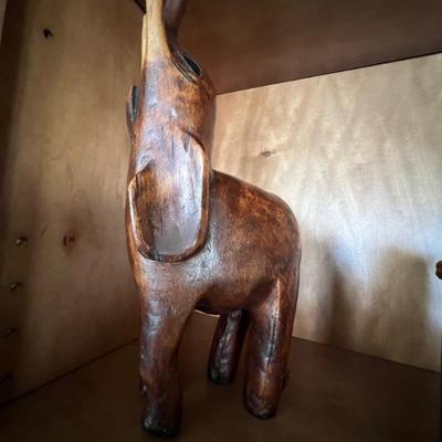 Wood carved elephant