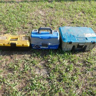 3 Tackle Boxes - 1 Chock Full of Goodies