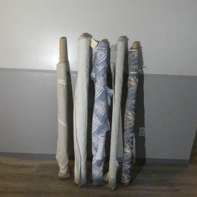 Partial Bolts of Upholstery Fabric - Yardage Unknown - 5 in All