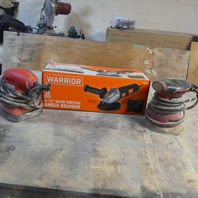Warrior 4Â½" Slide Switch Angle Grinder and Palm Sander