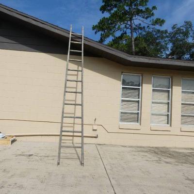 12' Wooden Straight Ladder