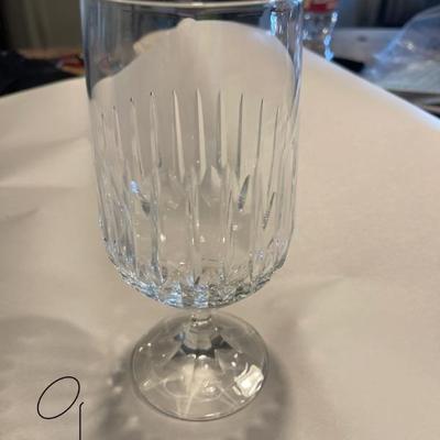 9 tea glasses - crystal