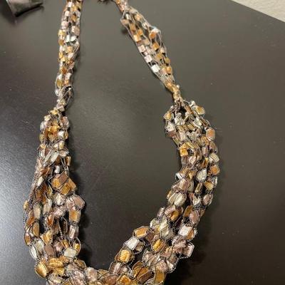Bronze Ribbon Necklace