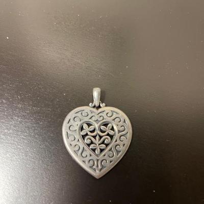 James Avery Retired Openwork Heart Pendant