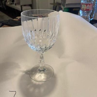 7 wine glasses - crystal