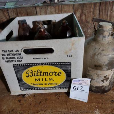 Biltmore crate and old bottles