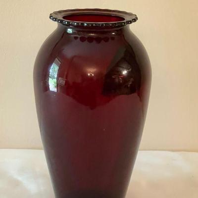 Avon Royal Red vase
