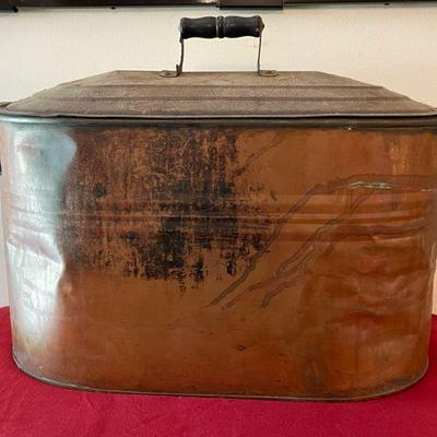 copper tub with lid