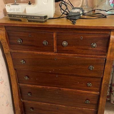6 drawers antique dresser 