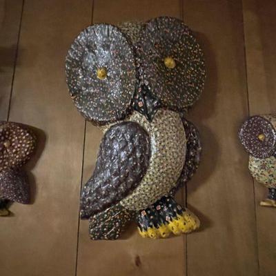 ceramic owl plaques
