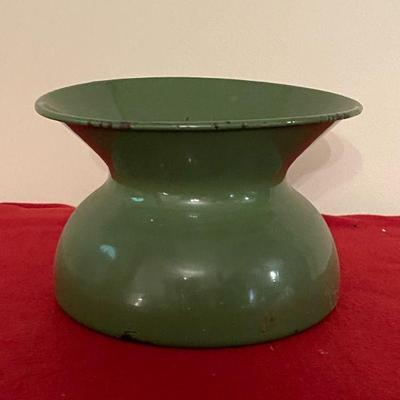 vintage green spittoon