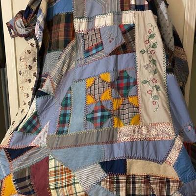 handmade busy quilt