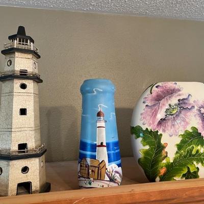 Lighthouse and coastal decor