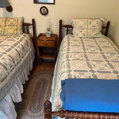 Pair of Jenny Lind twin beds