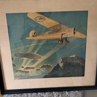 Vintage Clayton Knight aeronautical print