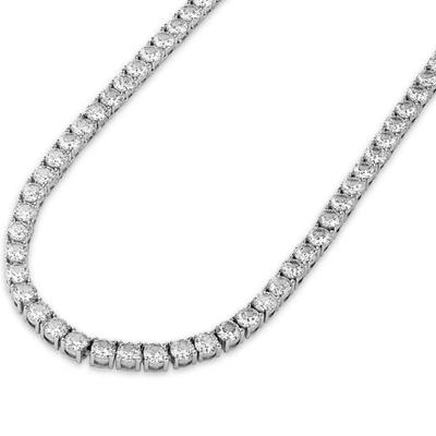 Menâ€™s Macy Esquire sterling CZ tennis necklace