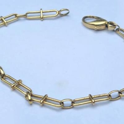 18k menâ€™s hardware bracelet 