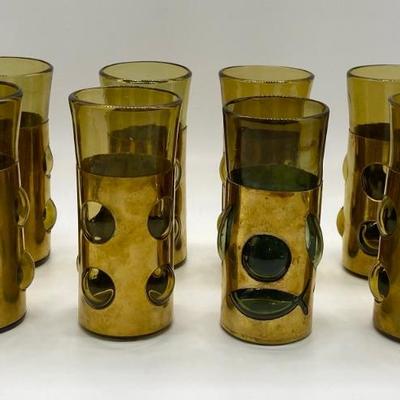 Mid Century Caged Glass Barware