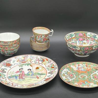 (14) Hand-Painted YY & ACF Japanese Porcelain Ware
