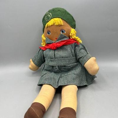 Doll Cloth Georgene Novelties Girl Scout Scouting 1940s
