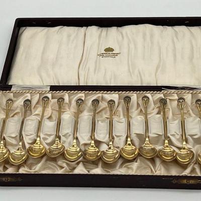 Demitasse Spoons from Stockholm, 1929, with Meticulous Historical Documentation
