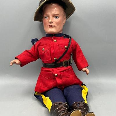 1936 Reliable Royal Canadian Mounted Police Doll
