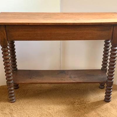 Antique 19th c. Jenny Lind table, uncommon form
