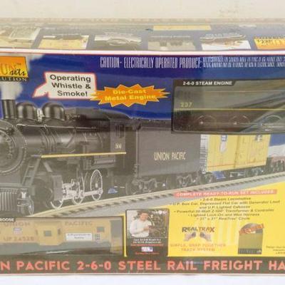 1133	RAIL KING TRAIN SET UNION PACIFIC 2-6-0 FREIGHT HAULER, UNOPENED BOX
