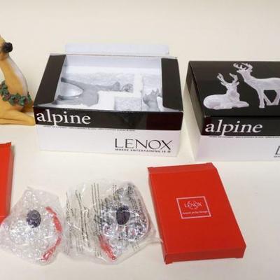 1040	LOT OF ASSORTED LENOX ANIMALS & ORNAMENTS INCLUDING LENOX ALPINE
