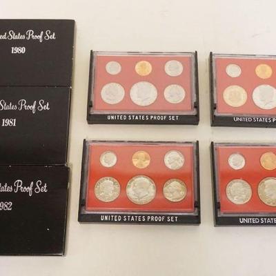 1224	UNITED STATES PROOF SETS, 1980 (2) 1981 & 1980
