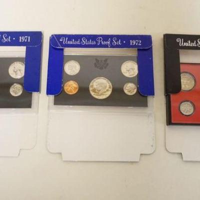 1227	UNITED STATES PROOF SETS, 1971, 1972 & 1979

