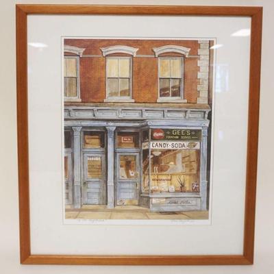 1085	ARTIST SIGNED PRINT *THE OLD NEIGHBORHOOD* BY STEVE ZAZENSKI, APPROXIMATELY 17 1/4 IN X 21 1/4 IN OVERALL
