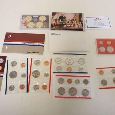 1225	UNITED STATES PROOF SETS & UNCIRCULATED COIN SETS, 1980, 1981, (3) 1984 & 2007
