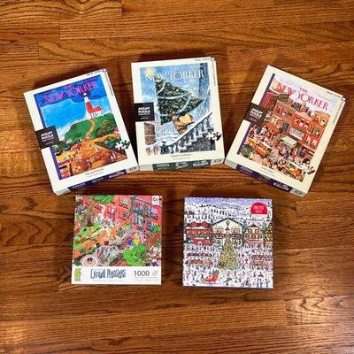 (5PC) MISC. PUZZLES | Including three New Yorker puzzles. 