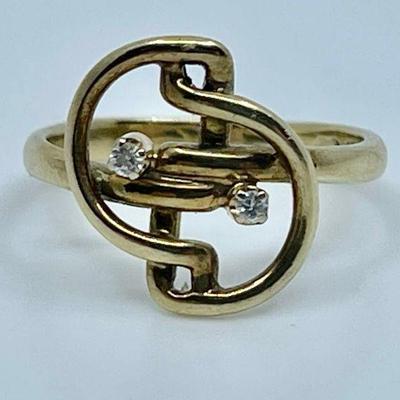 Lot 014-J: 14k Ring with Diamond Accents

Features: 14k gold ring with natural diamond accent stones


Dimensions: 3g total ring weight;...