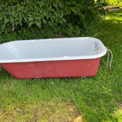 Claw Foot Bathtub dismantled with parts intact