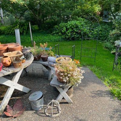 Succulents and Garden Art