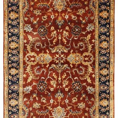 Scala Collection Hand Knotted Wool Rug, Size : 4x5'11. Visit our website www.rugpublic.com to view all auction items. 